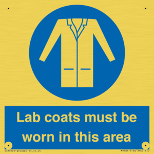 Lab coats must be worn in this area